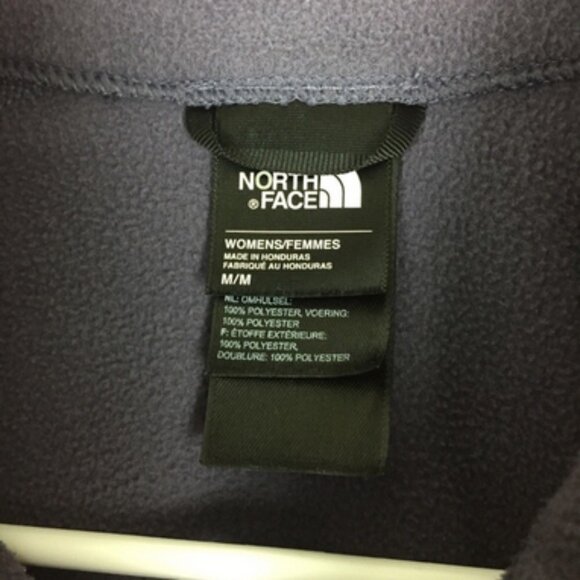 North Face purple gray fleece zip up jacket size medium - Picture 3 of 5